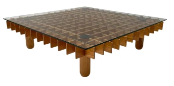 XL Kyoto Graphic Coffee Table by Gianfranco Frattini for Ghianda / Knoll, 1974